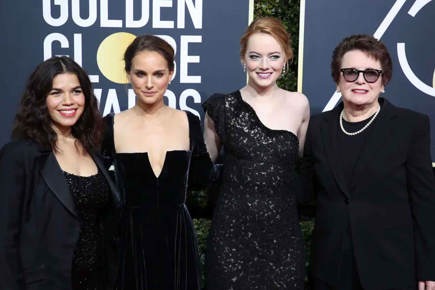 America Ferrera, Natalie Portman, Emma Stone, Billie Jean King - Chelsea Lauren/BEI/REX/Shutterstock