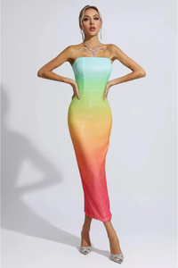 Regina Multicoloured Sequin Bodycon Dress